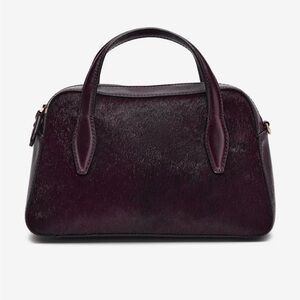 Madewell Top-Handle Satchel in Deep Plum